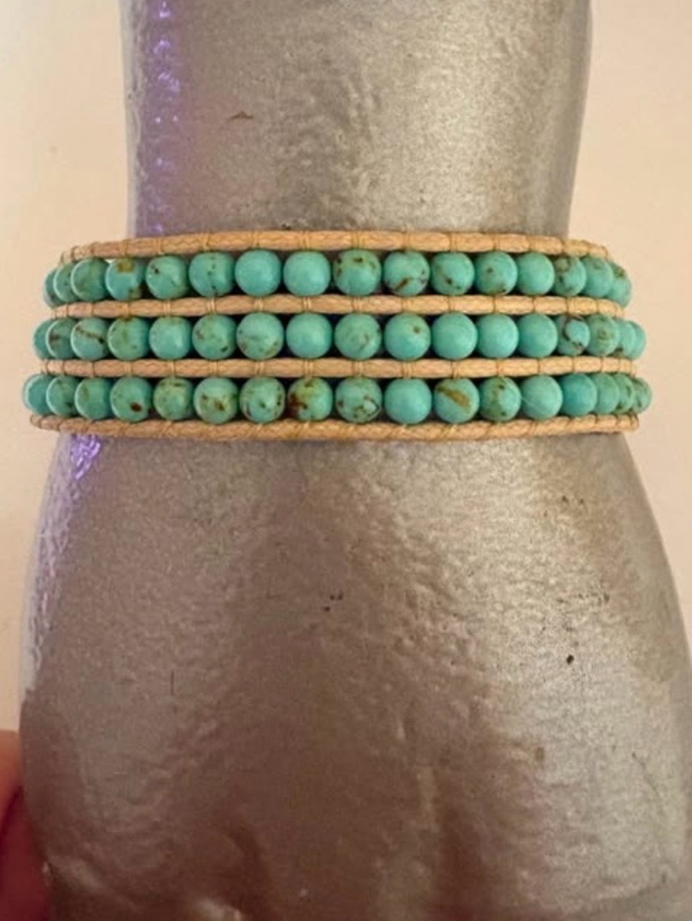 Turquoise Beaded Wrap Bracelet